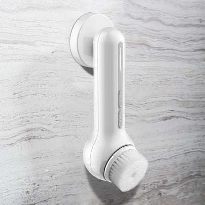 Face Scrubber Exfoliator,  Upgraded Rechargeable Electric Facial Cleansing Brushes with 3 Brush Heads,360° Spin Rotation for Exfoliating, Massaging and Deep Cleansing, Waterproof